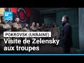 Ukraine : Zelensky en visite auprès des troupes à Pokrovsk