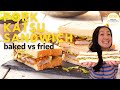 Easy Japanese at Home - Baked vs. Fried Pork Katsu Sandwiches, which is better?