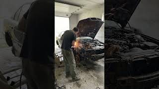 ABANDONED BMW E38 Restoration 😱 Full Rebuild From Garage Find to Luxury Revival #shorts #bmw