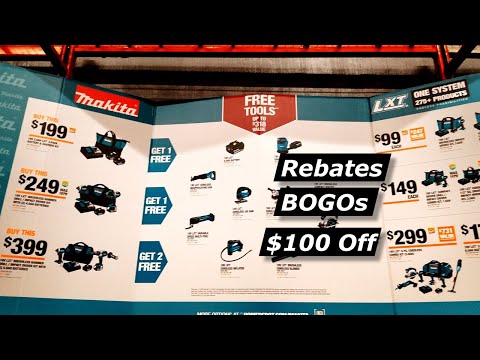 Home Depot 4K! Best Makita Tool Deals/Glitches/Rebates/BOGOs - YouTube