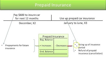 Define Standard Asset Accounts - Prepaid Insurance - Video Slide 11
