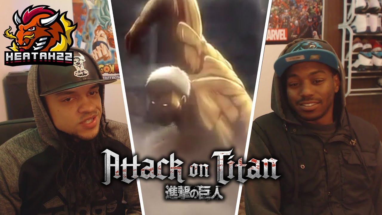 blind reaction attack on titan Brock Lesnar Titan! AOT Season 1 Episode 2 Reaction