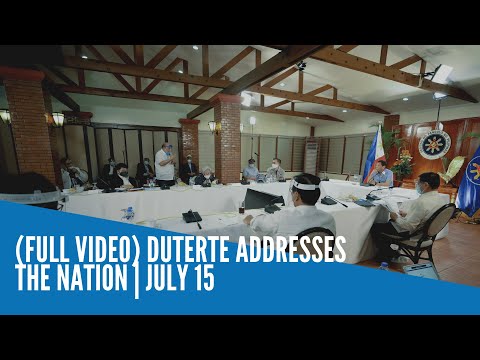 (FULL VIDEO) Duterte addresses the Nation | July 15