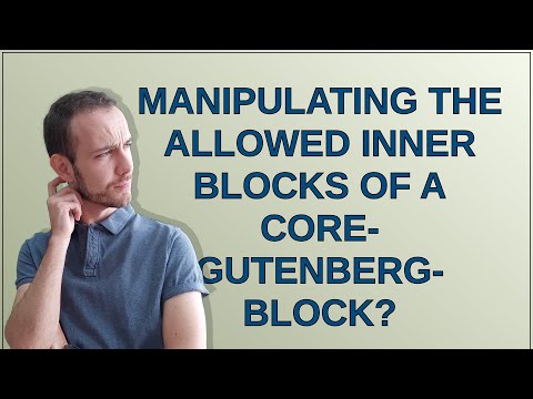 Wordpress: Manipulating the allowed inner blocks of a core-gutenberg-block?