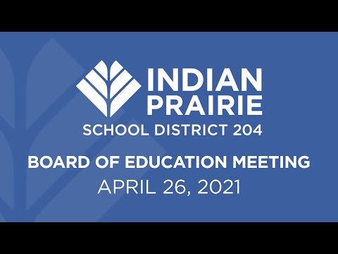 Board of Education Meeting: 04/26/2021