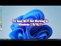 Fixed Asus Wi-Fi Not Working on Windows 2021 Mp3 Song