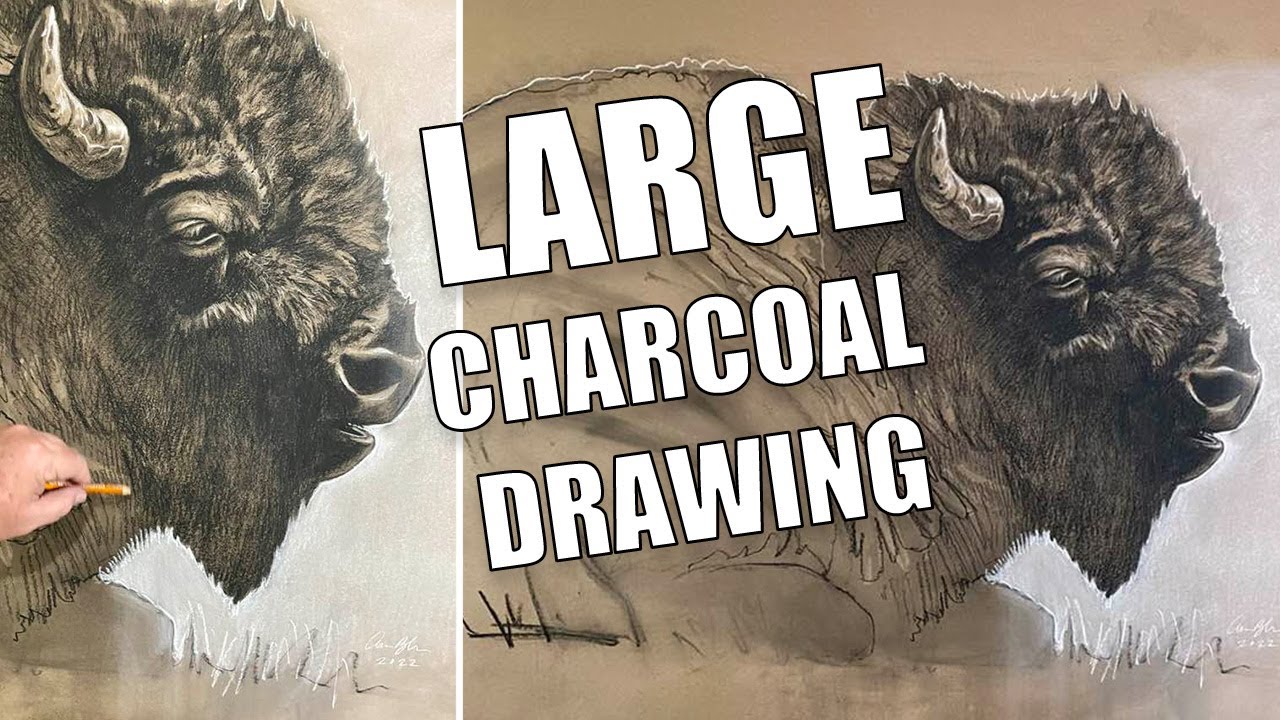 Larger-Than-Life Charcoal Portraits