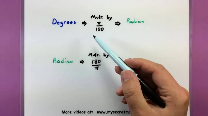 Trigonometry - How to convert between radians and degrees