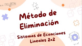 Aplicar Correctamente Método Eliminación para resolver sistema ecuaciones lineales 2x2