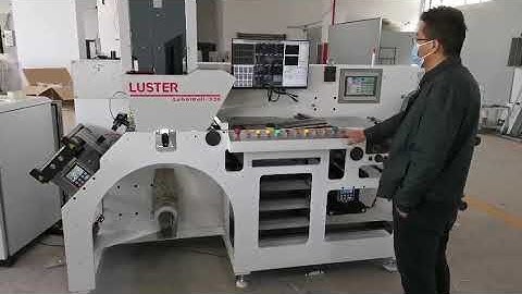 Customer order machine test video of Luster inspection slitting and turret rewinding machine.