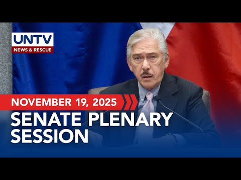 LIVE Senate Plenary Session November 19 2025