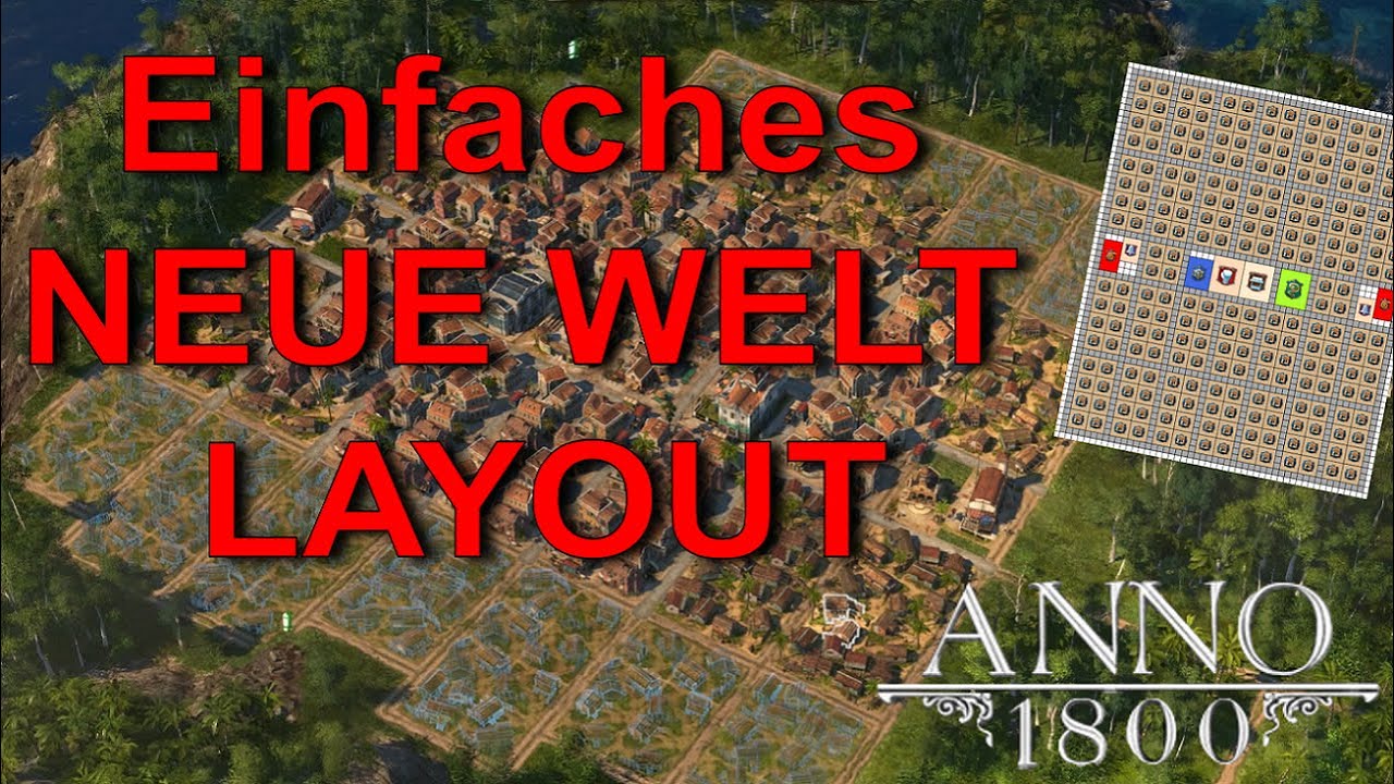 Anno 1800 NEUE WELT STADT LAYOUT ★ Anno 1800 Layout Deutsch YouTube