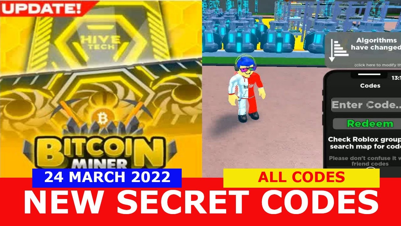 NEW UPDATE CODES *3 New Secret Codes* [Update] ALL CODES! Bitcoin Miner ...