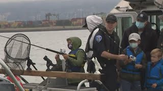 Alameda police launch 'Casting with Cops' fishing program for children