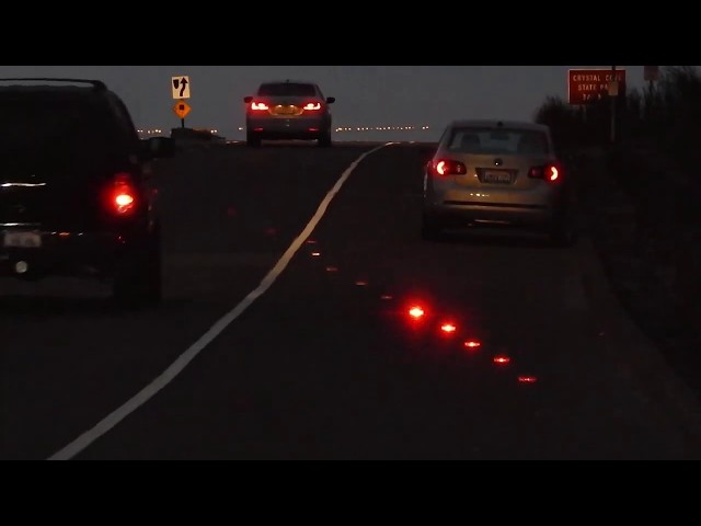 pi-lit® Smart Sequential Flare Deployed Behind Disabled Vehicle