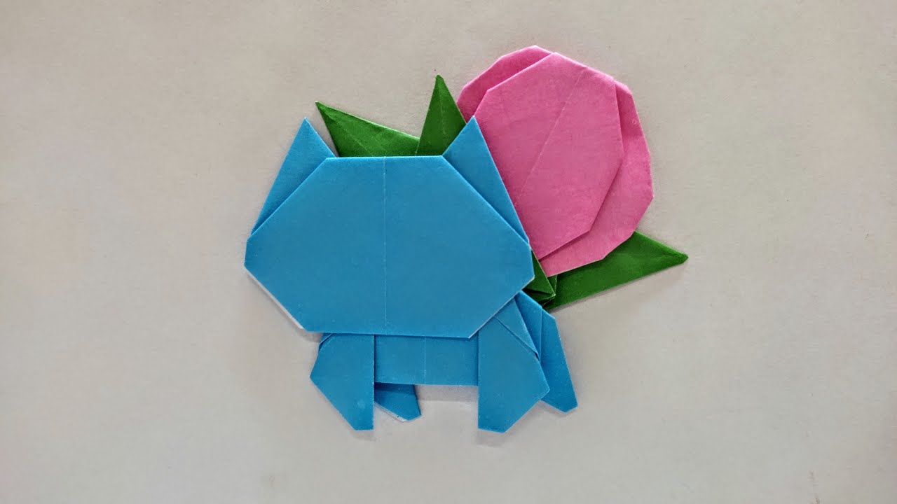 Origami Pokemon Ivysaur Easy How To Make A Paper Pokemon Ivysaur Easy Step By Step YouTube