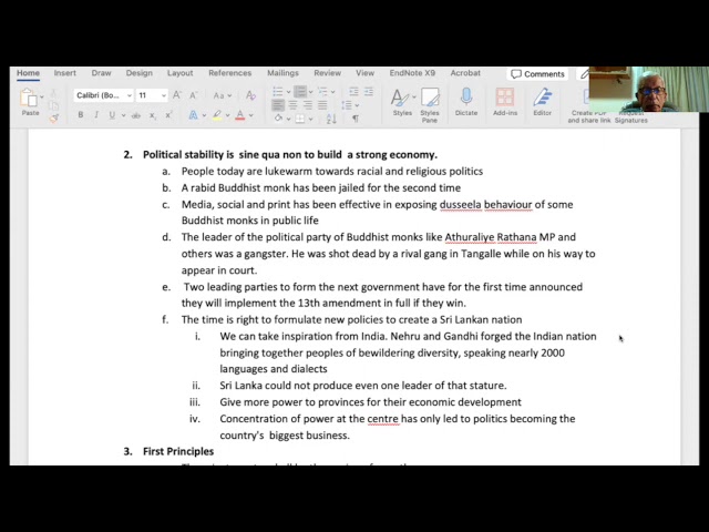 'Rebuilding the Economy' by Ranjan De Silva Deputy Leader System Change Peramuna 7th July 2024