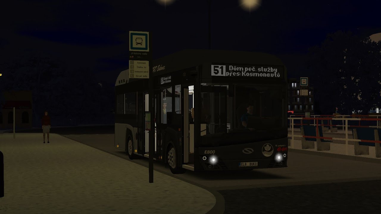 OMSI 2 - Bukovec nad Lužnicí 1.0.1 - Linia 51 - Solaris Urbino 9 LE Electric