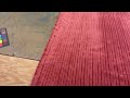 Kismet in Cinnabar | Chenille Upholstery Fabric | Striped Texture in Spice Red | Medium Weight |...
