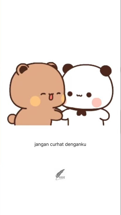 Ku bukan dokter cinta | bubu dudu panda bear | rannun | #animasi #shorts #sticker #love #indonesia
