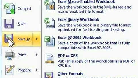 Learn How to : Save workbook as a binary workbook - Microsoft Excel 2007