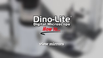 Using a Dino-Lite to inspect mirrors