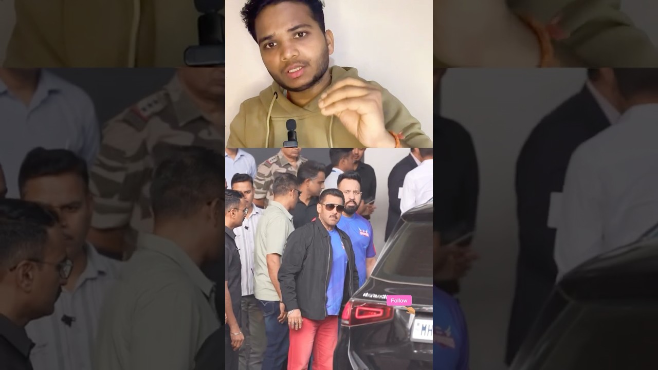 Salman khan Spotted Front of media With Bodyguards Shera