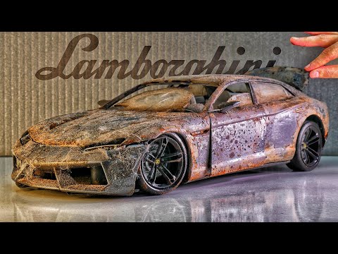 Restoration of a RARE Lamborghini SUPERCAR. Restoration Abandoned Lamborghini Estoque Sports Car