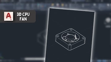 CPU Fan in AutoCAD - 3D Modelling Timelapse