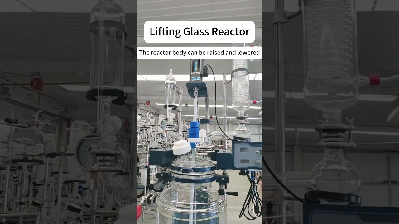 Lifting Glass Reactor | Separable Vessel & Lid | Easy Operation & Cleaning