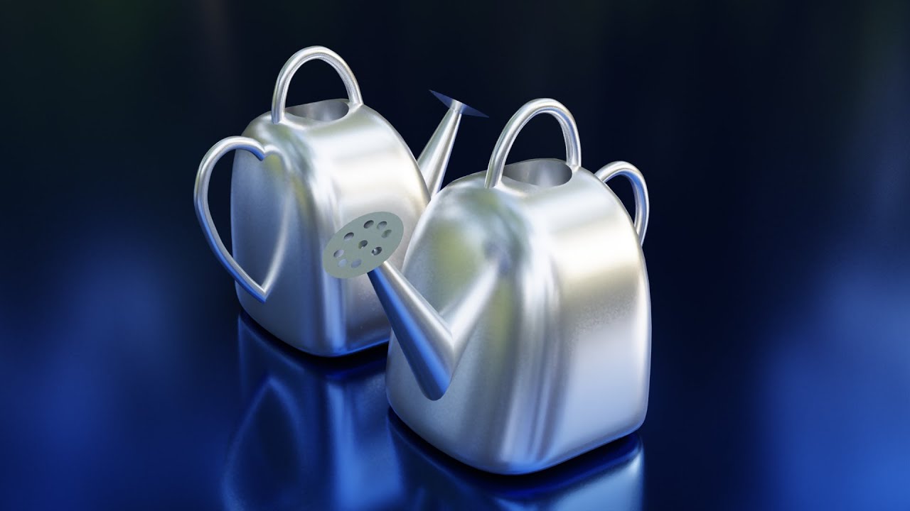 Watering can Blender Tutorial YouTube