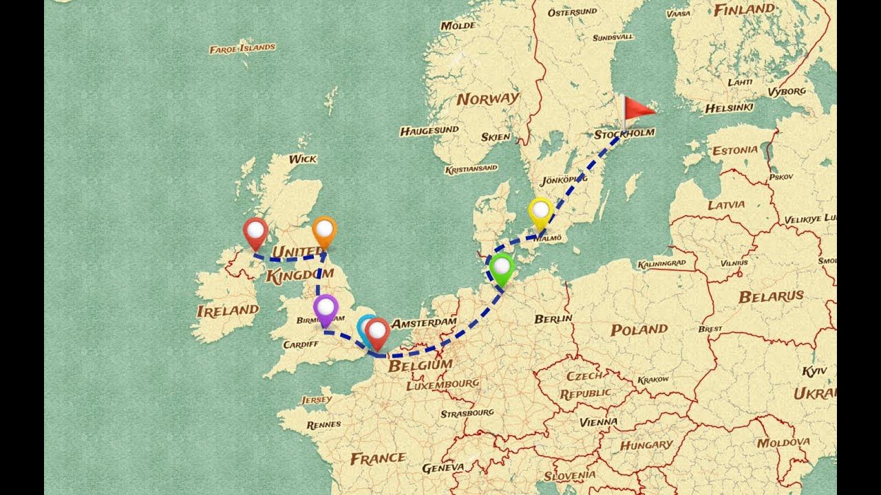 Roadtrip ¦ UK-Sweden ¦ Part 1 Ballymena-Newcastle ¦ 4K