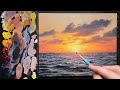 Captivating light and realistic water  how to paint an ocean sunset in oils