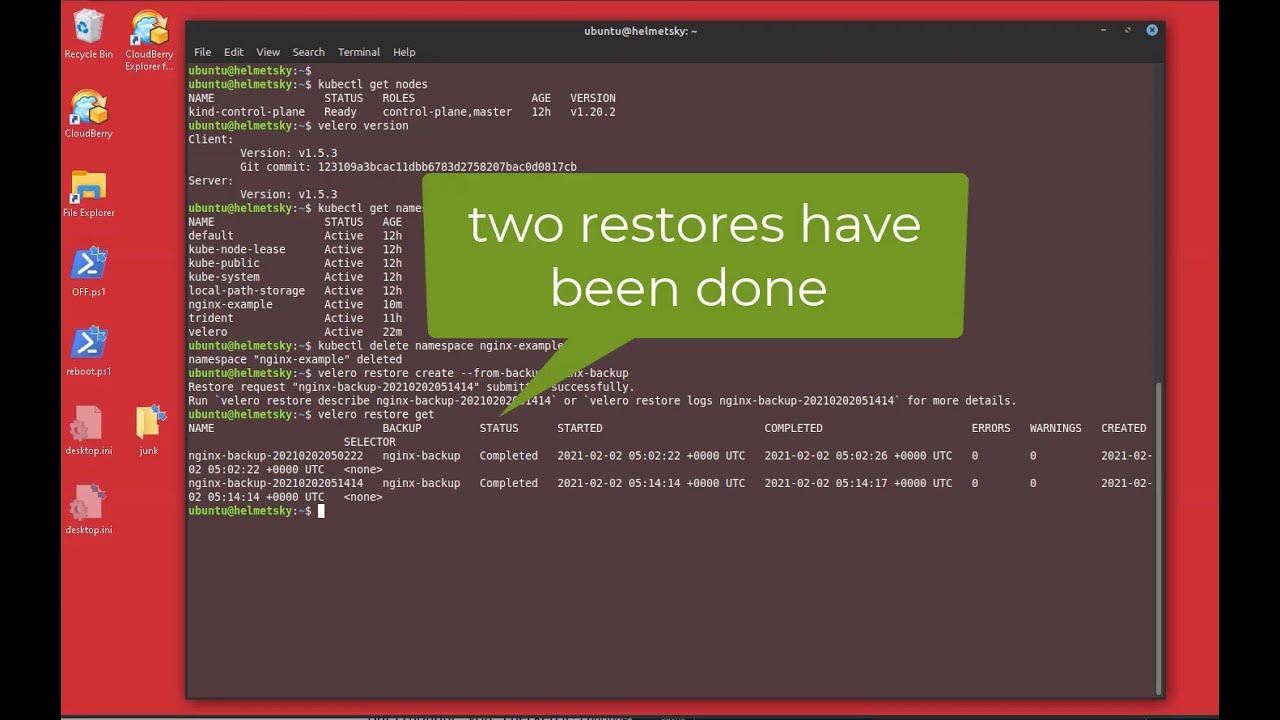 Velero backup for with NetApp StorageGRID S3 Target YouTube
