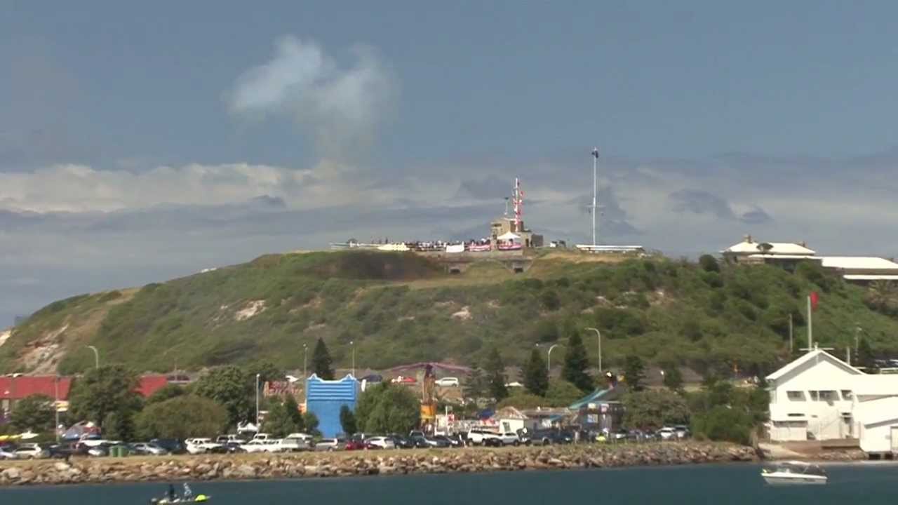 WWII Guns Firing at Fort Scratchley, Newcastle, Australia