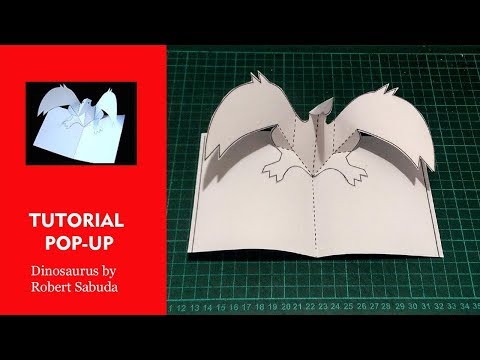 Pop Up Tutorial DInosaurus Template by Robert Sabuda