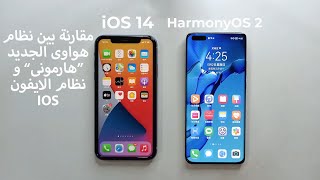 iOS 14 vs HarmonyOS | ios مقارنة بين نظام هواوى الجديد هارمونى و نظام اي اواس الايفون