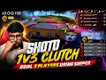 SHOTO 1v3 CLUTCH || GODL 3 PLAYERS USING SNIPER || FFMAI