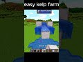 Minecraft Easy Kelp Farm Tutorial 🌱 Automatic & Unlimited Kelp Farm!