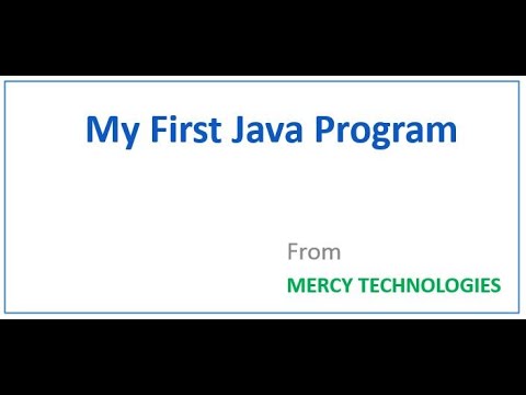 2 . My First Java Program - YouTube