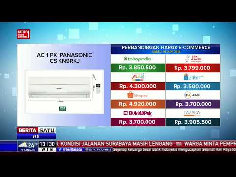 Video Perbandingan Harga E-Commerce: AC 1 PK Panasonic CS... - youtube
