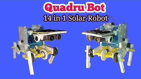 Part3 : Quadru Bot Assembly 14in1Solar Robot Educational Toy kit: How to assemblage Level3