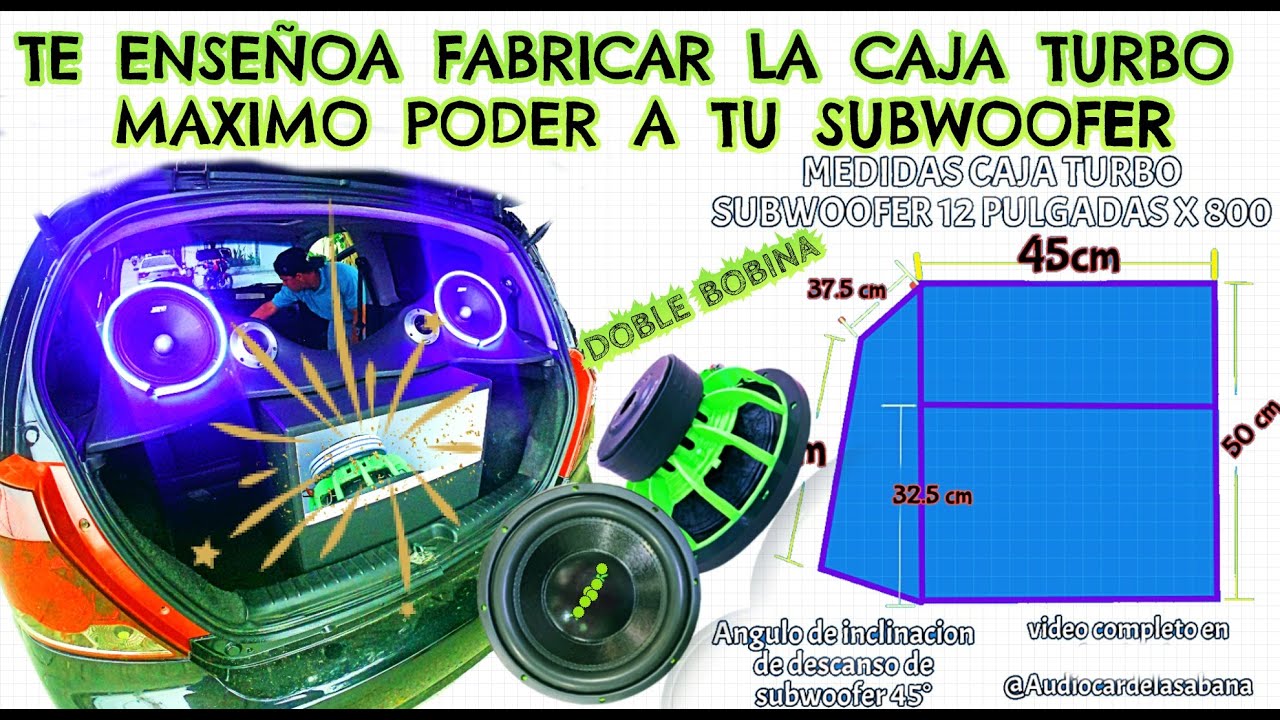 Mentor subtítulo negativo LA CAJA TURBO PARA SACARLE EL MAXIMO A TU SUBWOOFER 800 RMS - YouTube