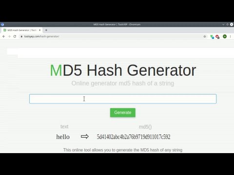 Hash Generator. Online