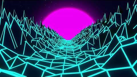 Synthwave Background Loop Stock Video
