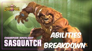 Sasquatch Abilities Breakdown | Marvel Contest Of Champions