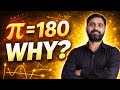 “Why π = 180°? Radian System Explained Simply!”#cbse2026 #education#basic#iit #jeemains