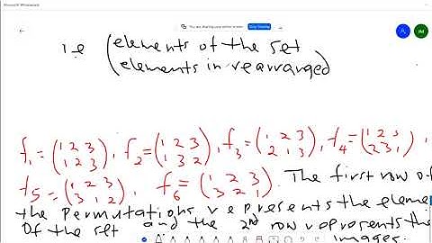 SMA 3275:ALgebraic Structures tutorials | Permutation Groups