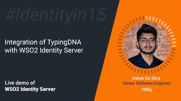 Integration of TypingDNA with WSO2 Identity Server #Identityin15