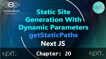20 | Static Site Generation With Dynamic Parameters Next JS | getStaticPaths In Next JS (Hindi/Urdu)